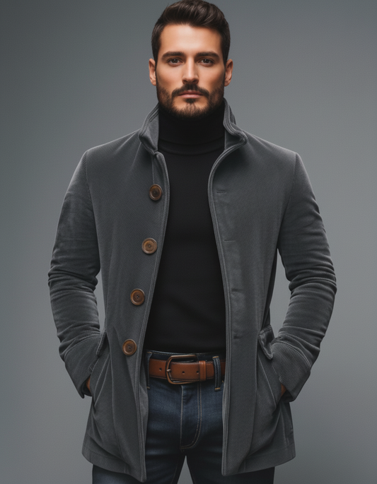 David - Abrigo de Pana Acanalada