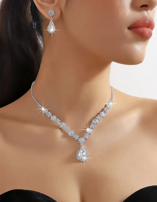 Véra - Elegante Set de Joyas de Cristal
