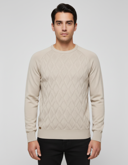 Nico - Suéter Elegante con Diseño de Rombos
