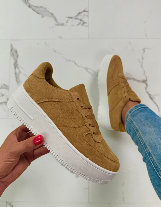 Zapatillas Plataforma Noa Caqui