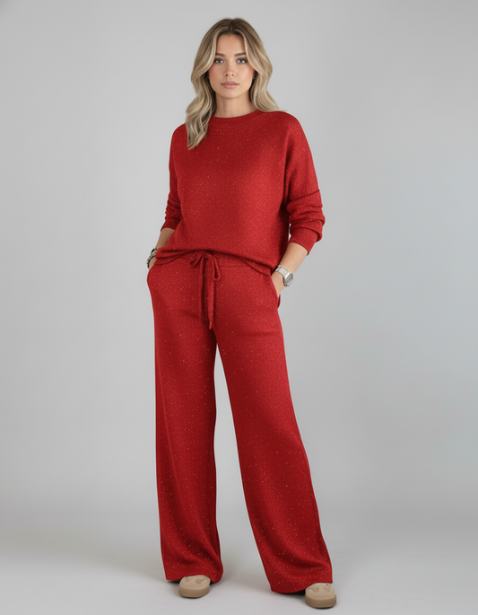 Conjunto Brillante Lucía – Jersey & Pantalón