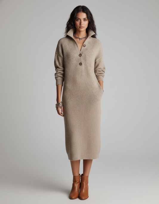Damaris Vestido de Punto Elegante