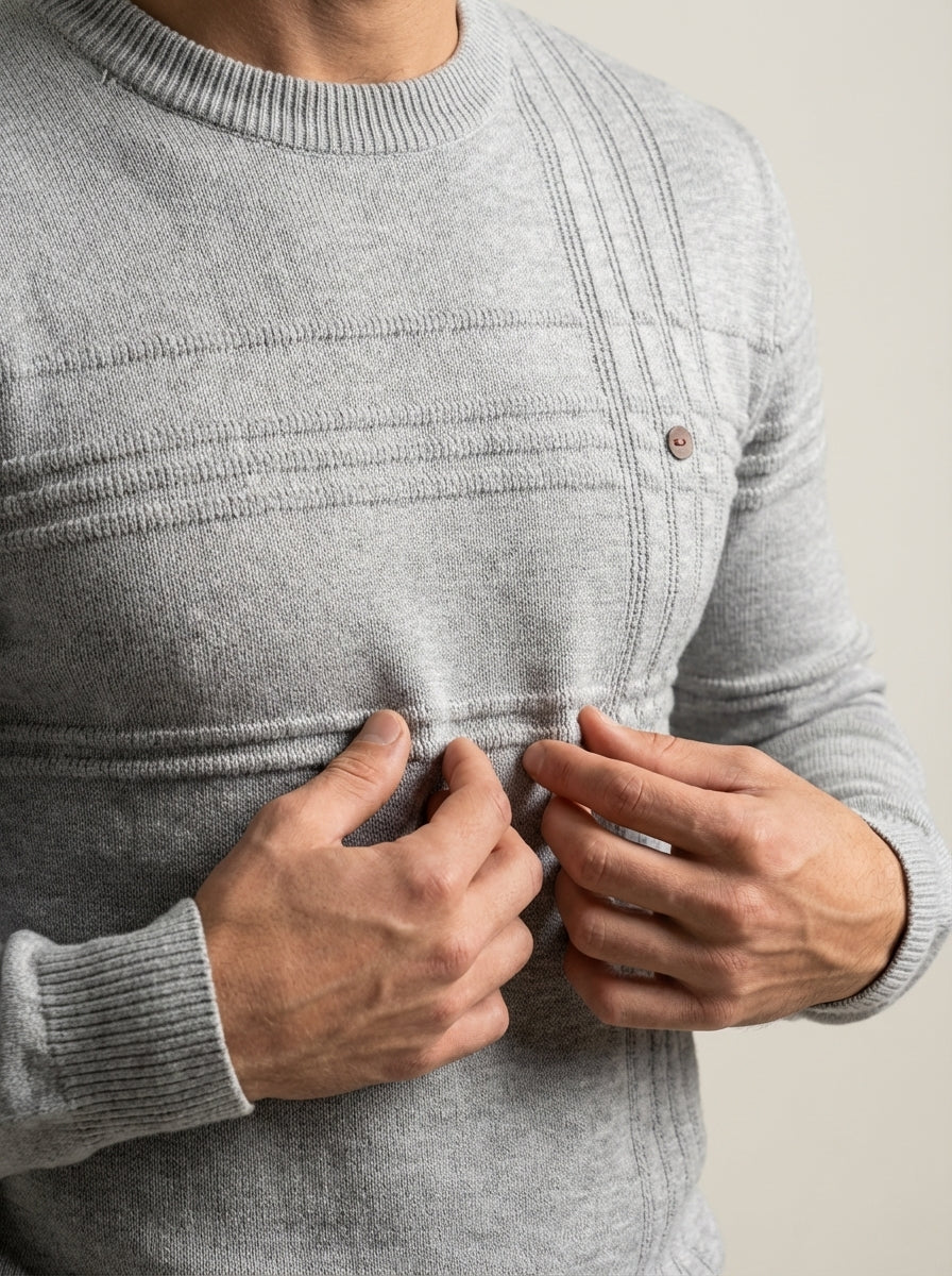 Massimo - Suéter Elegante con Diseño de Cuadros