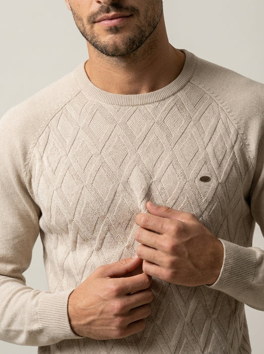 Nico - Suéter Elegante con Diseño de Rombos