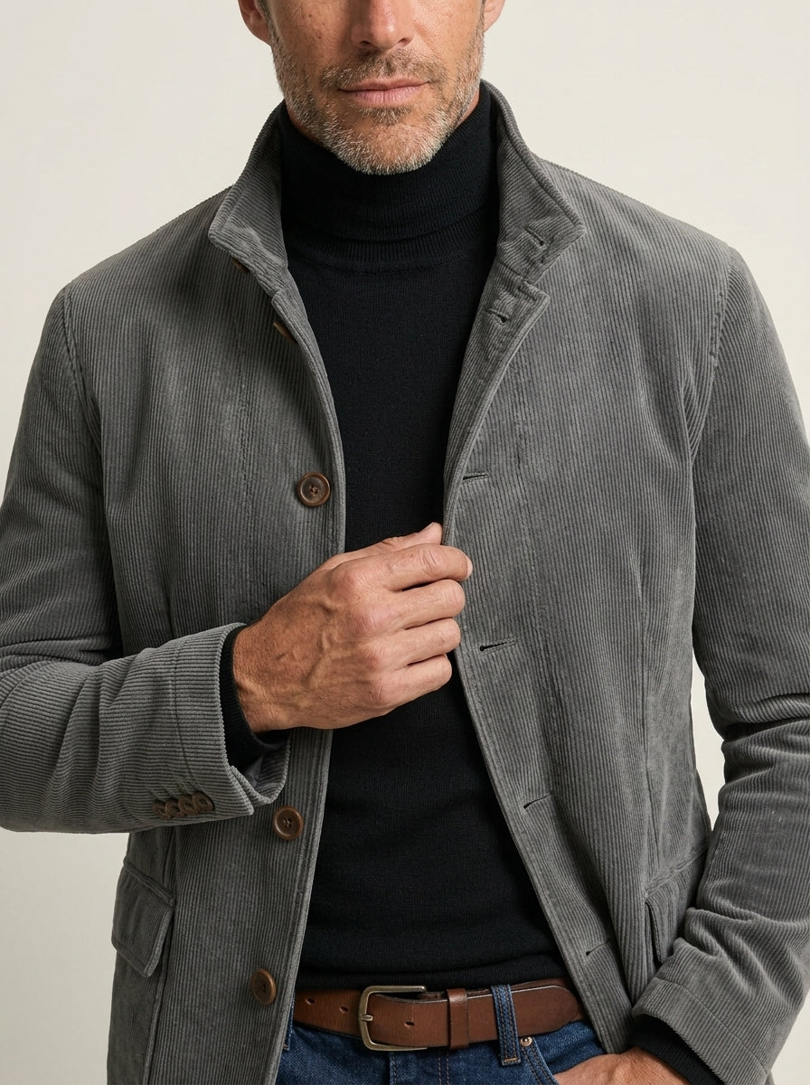 David - Abrigo de Pana Acanalada