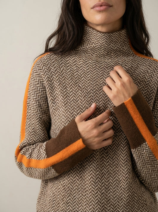 Martina - Jersey Cálido de Cuello Alto