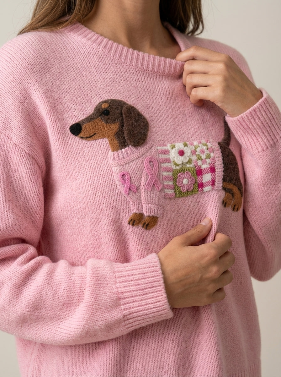 Olivia - Jersey de Punto en Fieltro de Lana