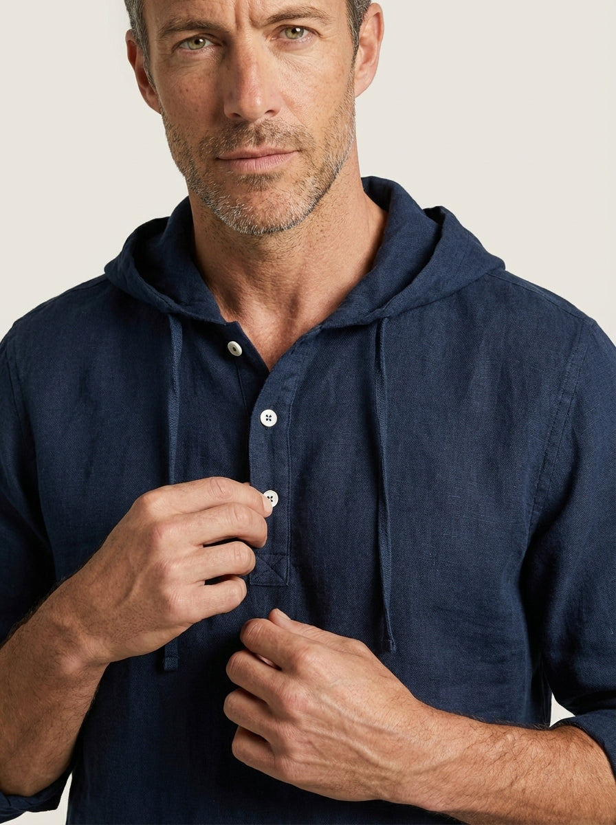 Duval - Camisa de Lujo con Capucha