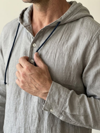 Duval - Camisa de Lujo con Capucha