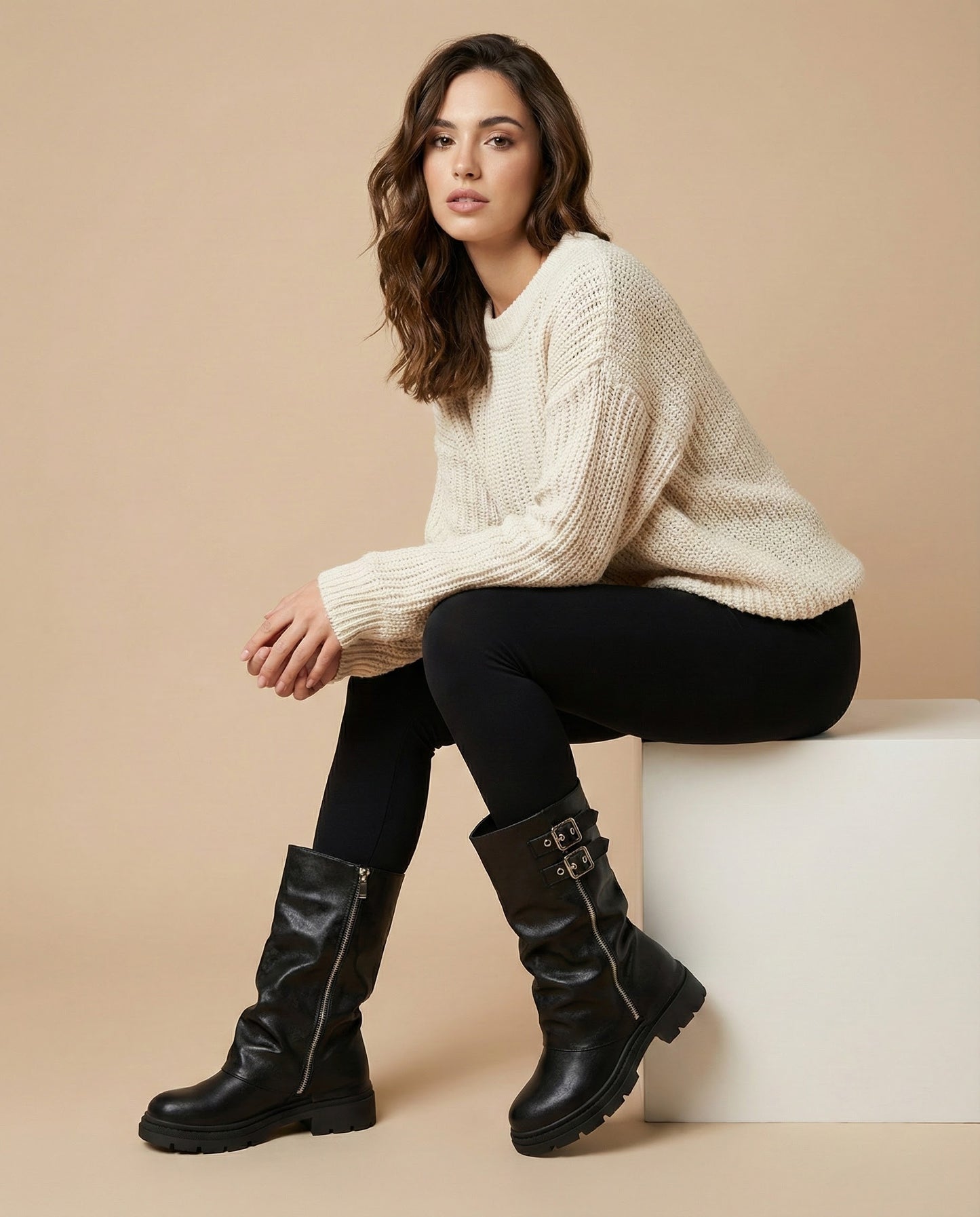 Botas Olaya Cubiertas con Cremallera