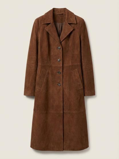 Teresa - Abrigo de Ante Estilo Vintage