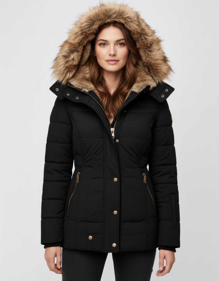 Anna Abrigo de Invierno con Forro Cálido