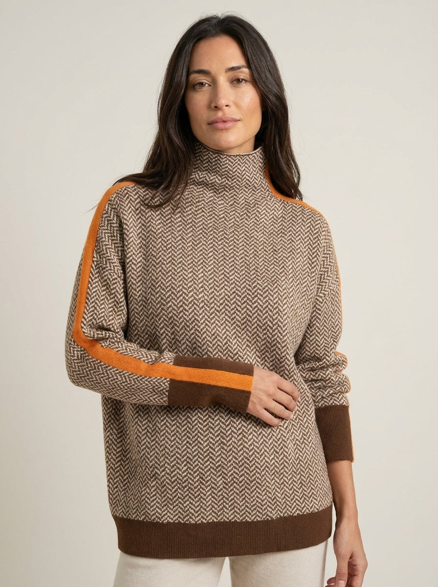 Martina - Jersey Cálido de Cuello Alto