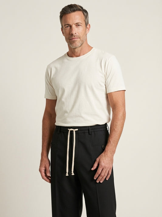 Marco - Pantalón Elegante con Cordón Ajustable