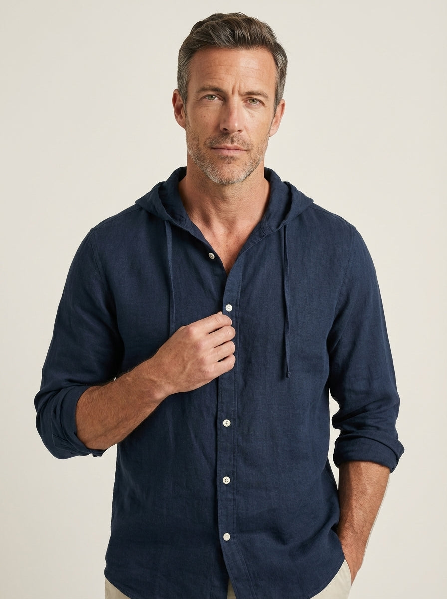 Duval - Camisa de Lujo con Capucha