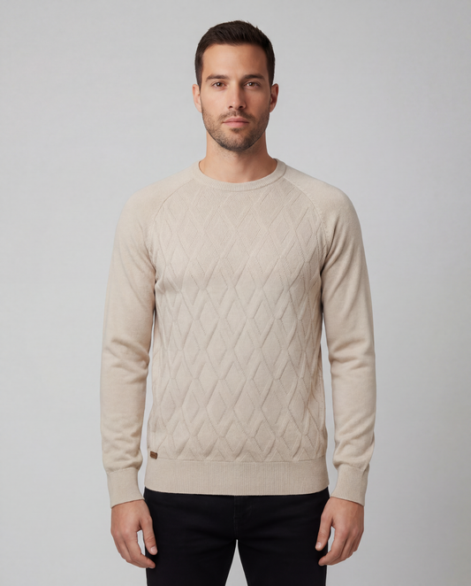 Nico - Suéter Elegante con Diseño de Rombos