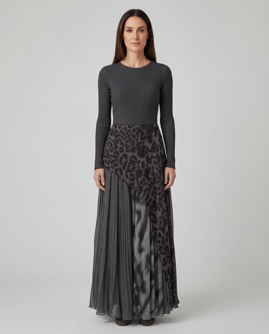 Clara - Vestido Largo Leopardo