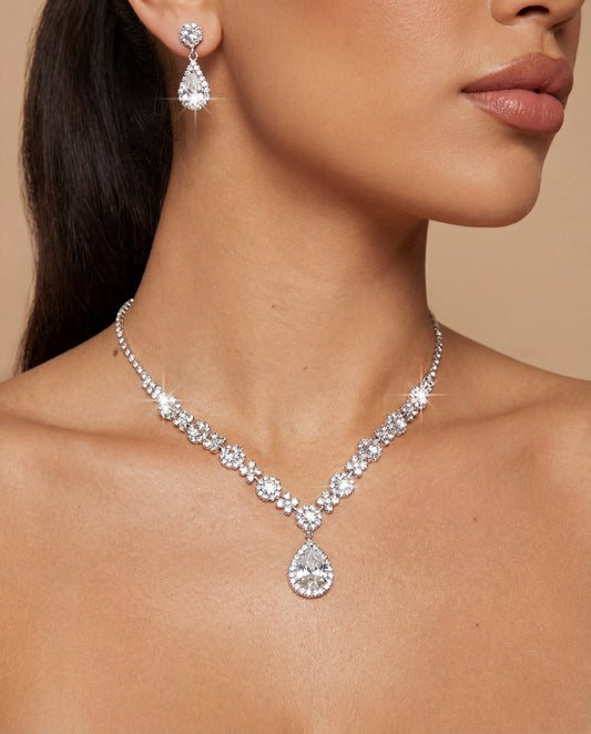 Véra - Elegante Set de Joyas de Cristal